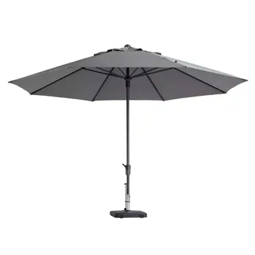 Parasol Timor luxe grijs ingezoomd, Madison, tuinmeubels.nl