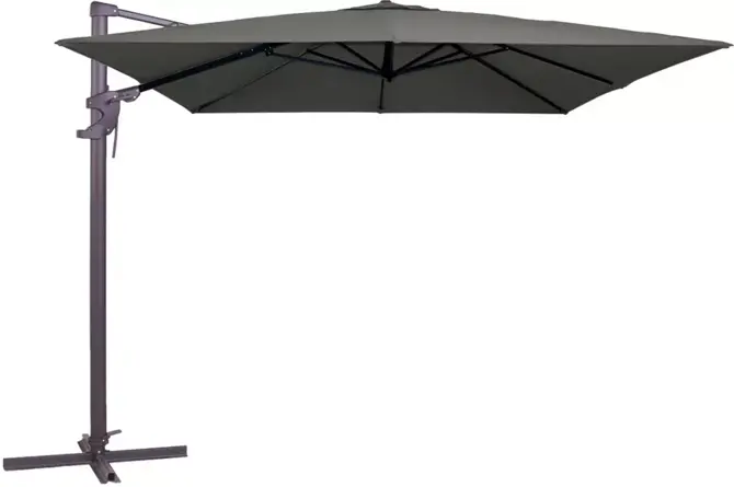 Parasol Monaco 3x3m - grijs, Madison, tuinmeubels