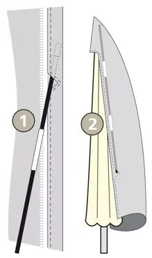 Parasolhoes 240 max 400cm - afbeelding 3