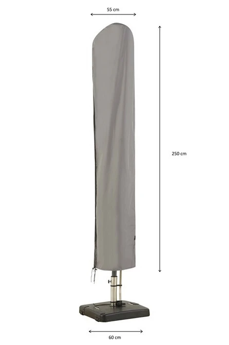 Parasolhoes l250b55/60cm grijs - afbeelding 2