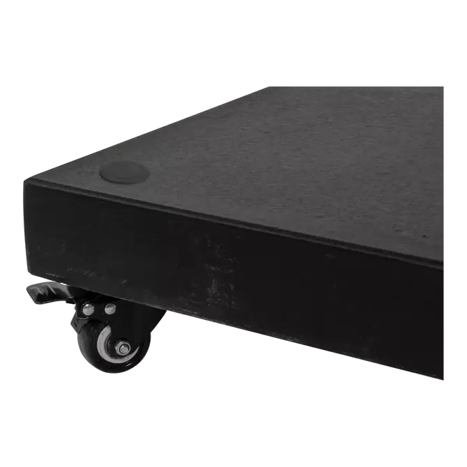 Parasolvoet Op 4 Wielen 50kg Graniet Zwart - Detail, Lesli Living, Tuincentrum Outlet