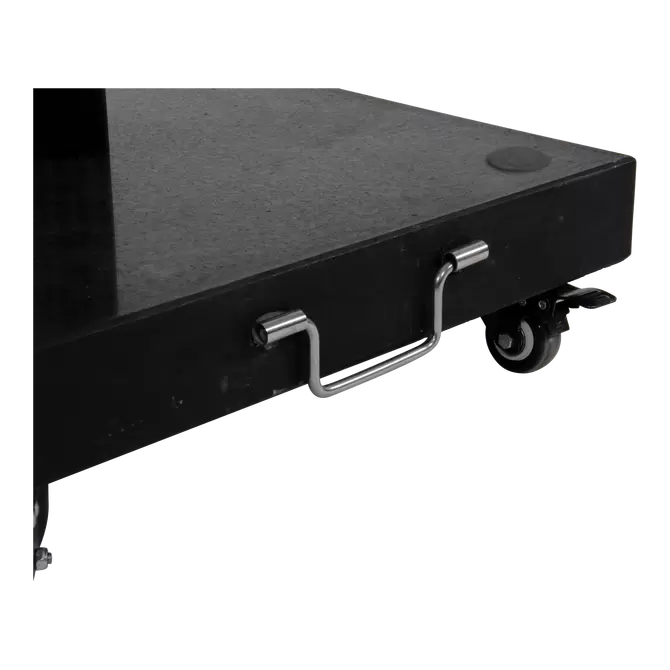 Parasolvoet op 4 wielen 60kg graniet zwart detail, Lesli Living, Tuincentrumoutlet.com
