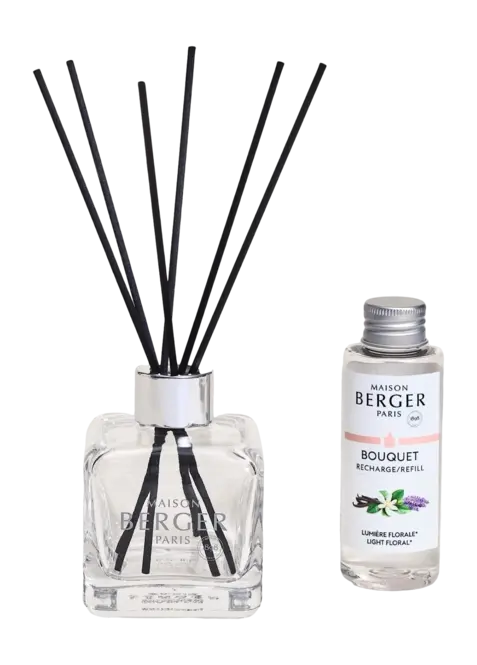 Parfumsticks Cube 100ml Lumière Florale, lampe berger. tuincentrumoutlet.com