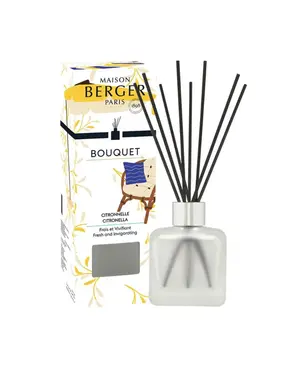 Parfumsticks met sticks Cube 100ml Citronnelle / Citronnella, lampe berger, tuincentrumoutlet.com
