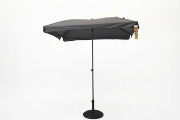 Patmos 210x140cm grijs met 25kg voet parasol, Madison, tuincentrumoutlet