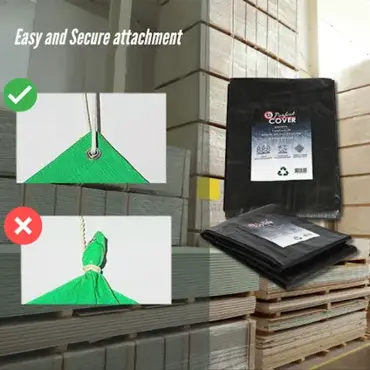 Perfect Cover® Essential Afdekzeil – 3 × 4 m – Zwart – 80 g/m² – Scheurbestendig. easy and secure attachmentverbo, tuincentrumoutlet.com