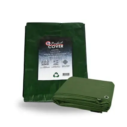 Perfect Cover® Super Sterk Afdekzeil - 3 x 4 m - Groen - 150 g/m² - Scheurbesten. verbo, tuincentrumoutlet.com