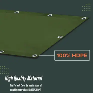 Perfect Cover® Super Sterk Afdekzeil - 3 x 4 m - Groen - 150 g/m² - Scheurbesten.HDPE verbo, tuincentrumoutlet.com