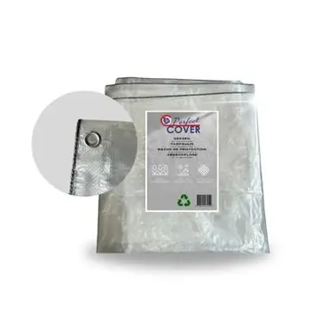 Perfect Cover® Super Sterk Afdekzeil - 3 x 4 m - Transparant - 150 g/m² - Scheur, verbo, tuincentrumoutlet.com