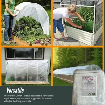 Perfect Cover® Super Sterk Afdekzeil - 3 x 4 m - Transparant - 150 g/m² - Scheur, versatile verbo, tuincentrumoutlet.com
