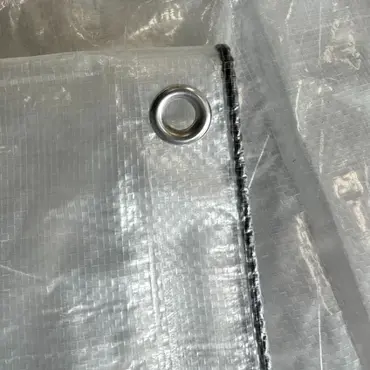 Perfect Cover® Super Sterk Afdekzeil - 3 x 4 m - Transparant - 150 g/m² - Scheur, hoek verbo, tuincentrumoutlet.com