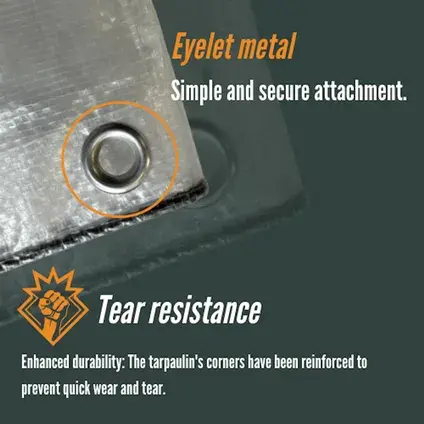 Perfect Cover® Super Sterk Afdekzeil - 3 x 4 m - Transparant - 150 g/m² - Scheur, tear resistance verbo, tuincentrumoutlet.com