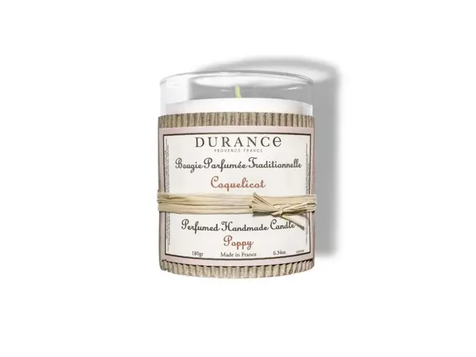 Perfumed Handmade Candle 180 gr 6.34 oz Poppy, durance, tuincentrumoutlet.com