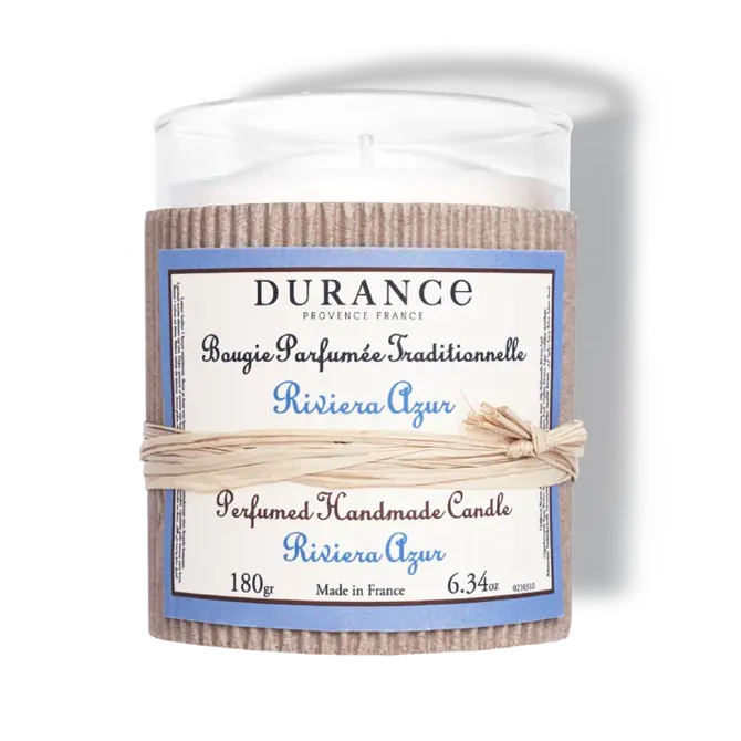 Perfumed handmade Candle 180 gr 6.34 oz Riviera Azur, durance, tuincentrumoutlet.com