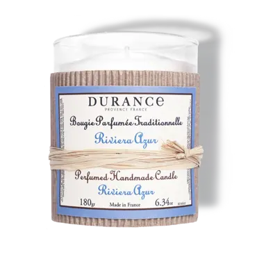 Perfumed handmade Candle 180 gr 6.34 oz Riviera Azur, durance, tuincentrumoutlet.com