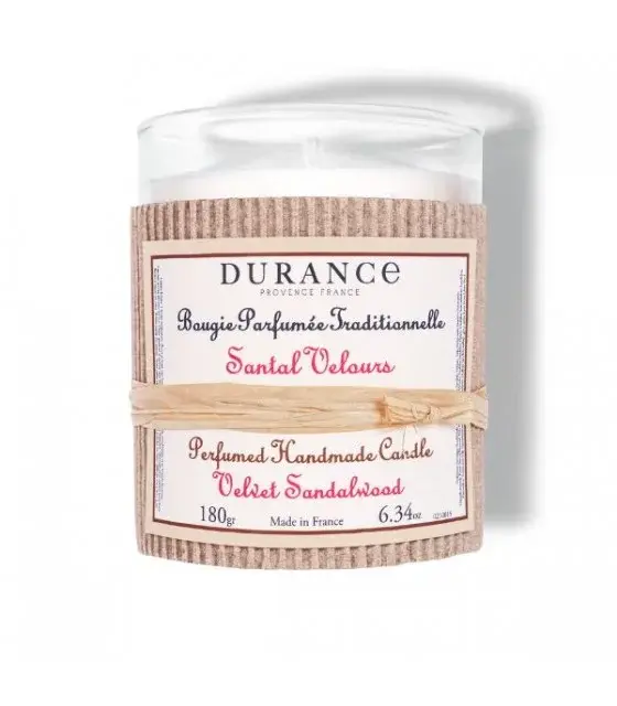 Perfumed handmade Candle 180 gr 6.34 oz Velvet Sandalwood, derance, tuincentrumoutlet.com