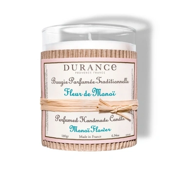 Perfumed Handmade Candle 180gr 6.34 oz Monoï Flower, durance, tuincentrumoutlet.com