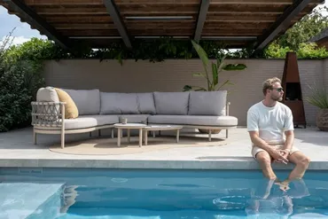 Piacenza loungeset 2-delig latte - afbeelding 3