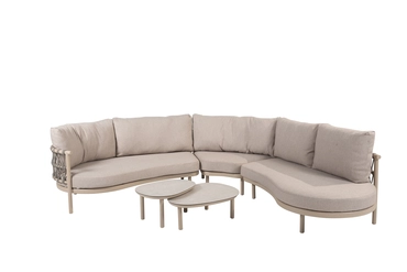 Piacenza loungeset 3-delig latte, 4 Seasons Outdoor, tuincentrumoutlet.com