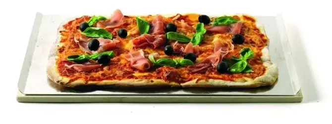 Pizzasteen rechthoekig 44x30 cm - afbeelding 1