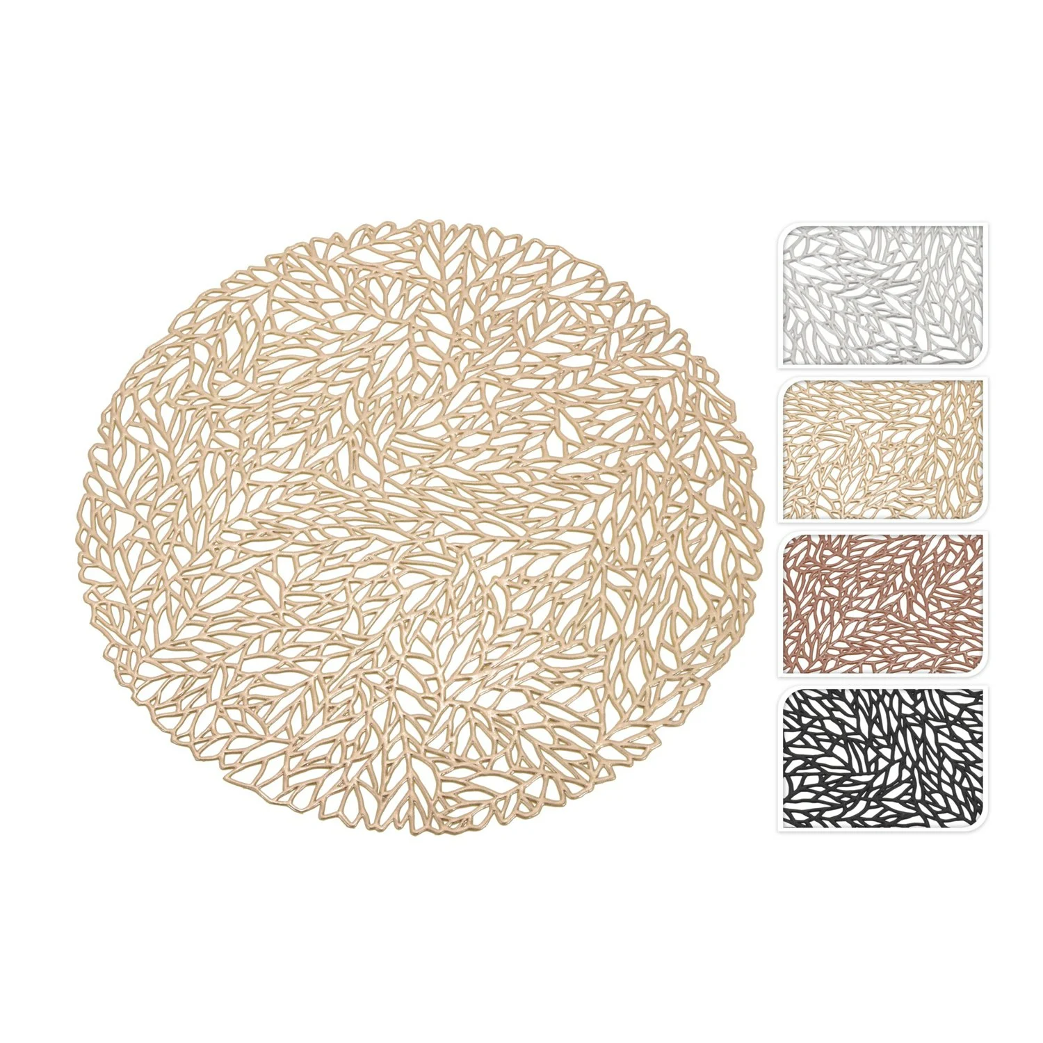 PLACEMAT PV DIA 35CM 4ASS KL Tuincentrum Outlet