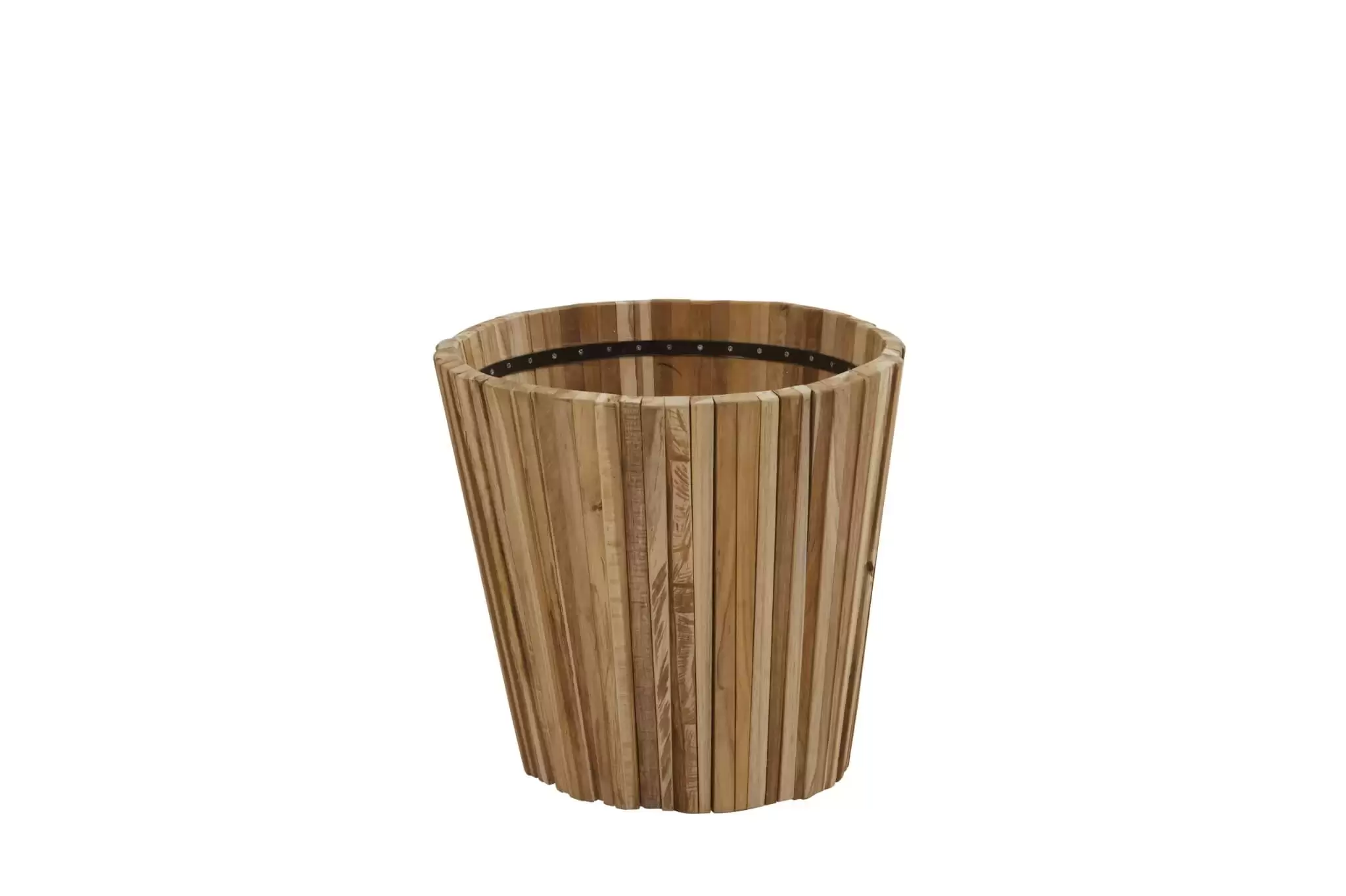 Plantenbak Miguel rond teak - small afbeelding