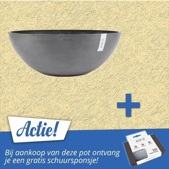 Pot vienna d70cm grijs aanbieding, Ecopots, tuincentrumoutlet