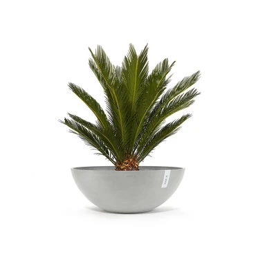 Pot vienna d70cm wit grijs sfeer, Ecopots, tuincentrumoutlet