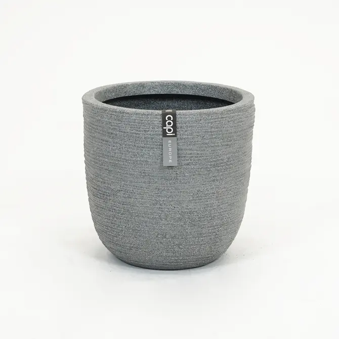Planter ball rib Nl 932 grey speckled 35x34cm, Capi Europe, tuincentrumoutlet.com