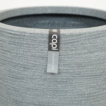 Planter ball rib Nl 932 grey speckled 35x34cm - afbeelding 2