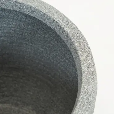 Planter ball rib Nl 932 grey speckled 35x34cm - afbeelding 4