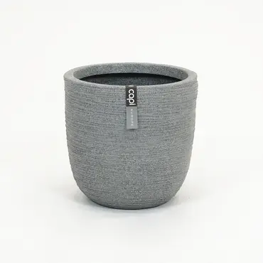Planter ball rib Nl 932 grey speckled 35x34cm, Capi Europe, tuincentrumoutlet.com