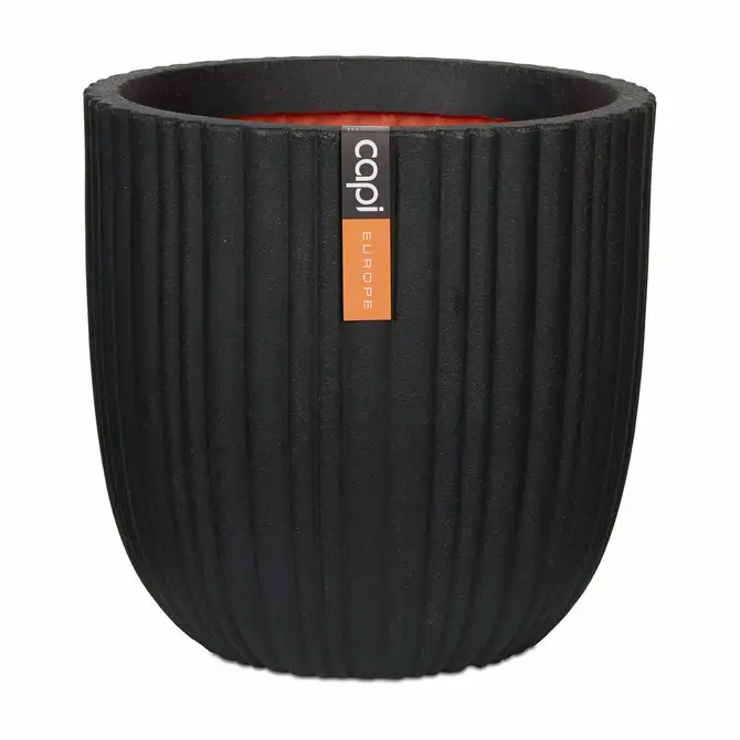 Planter ball Tube NL 54x52 black, Capi Europe, tuincentrumoutlet