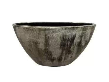 Planter miami l35b16h19cm zwart, HS potterie, www.tuincentrumoutlet.com