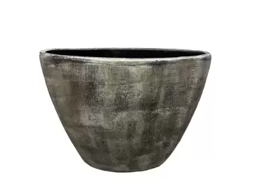 Planter miami l39b20h31cm zwart, HS potterie, www.tuincentrumoutlet.com