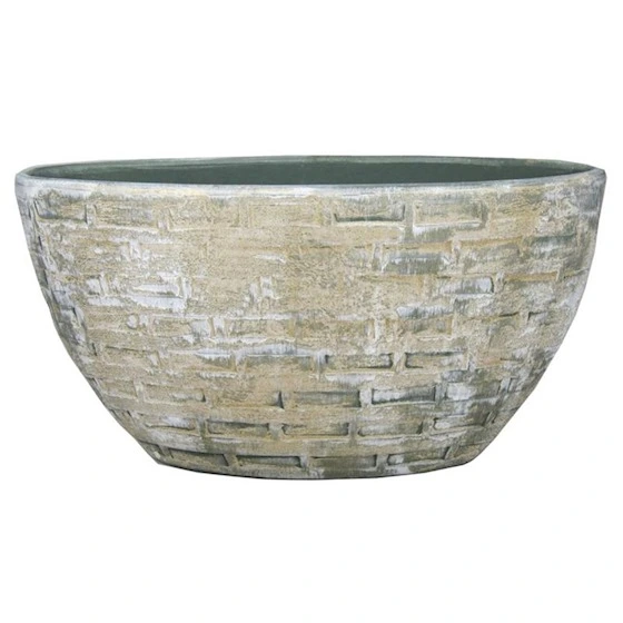 Planter Steef l49b20h25 creme groen