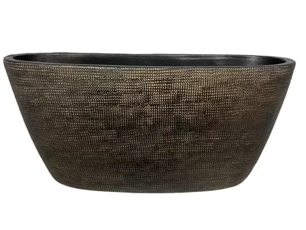 Planter tokio ovaal l43b15h19cm goud