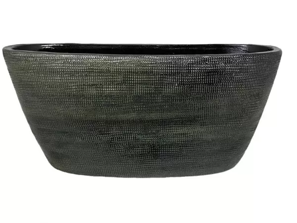 Planter tokio ovaal l43b15h19cm groen