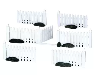 Plastic picket fence s7, Lemax, tuincentrumoutlet