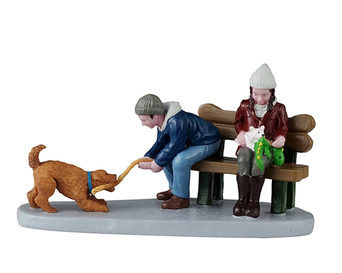 Playful pups, Lemax, tuincentrumoutlet.com