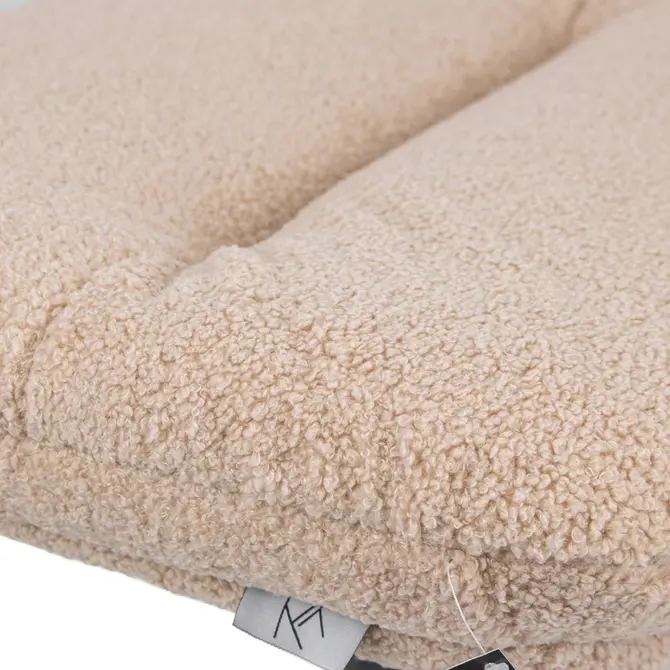 Poef Jordy in teddy taupe detail, Kolony, tuincentrumoutlet