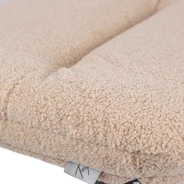Poef Jordy in teddy taupe detail, Kolony, tuincentrumoutlet