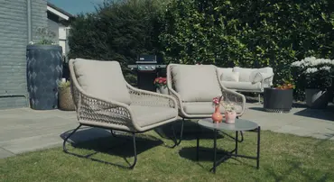 Portofino lounge set van 3 bruin, Vita, tuincentrumoutlet.com