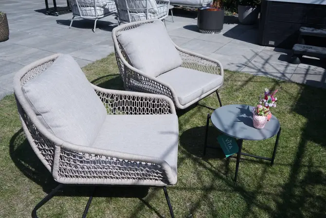 Portofino lounge set van 3 bruin, Vita, tuincentrumoutlet.com