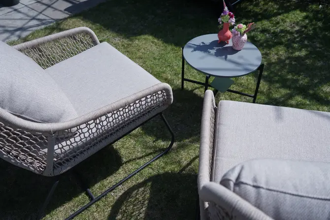 Portofino lounge set van 3 bruin achterkant, Vita, tuincentrumoutlet.com