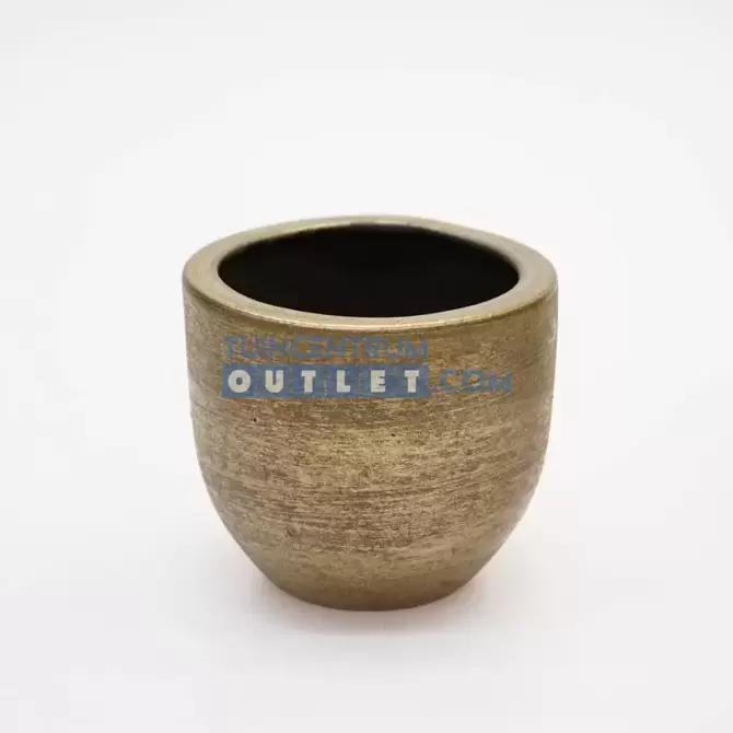 Pot alaska d16h14cm goud, HS potterie, www.tuincentrumoutlet.com