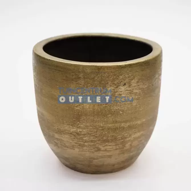 Pot alaska d23h21cm goud, HS potterie, www.tuincentrumoutlet.com