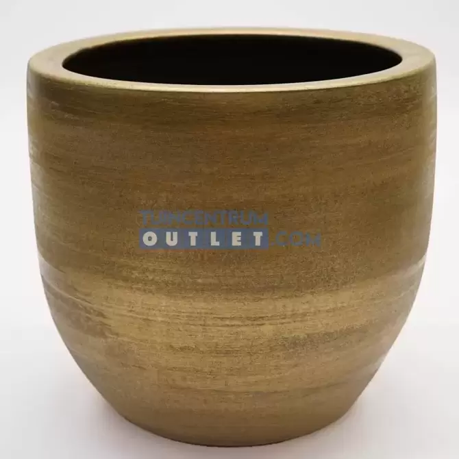 Pot alaska d33h31cm goud, HS potterie, www.tuincentrumoutlet.com