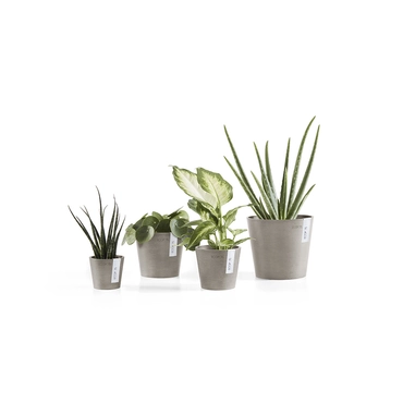 Pot amsterdam d17cm taupe serie, Ecopots, tuincentrumoutlet.com