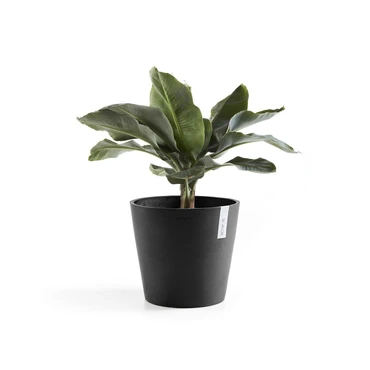 Pot amsterdam d25cm donkergrijs sfeerfoto, Ecopots, tuincentrumoutlet.com